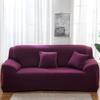 Elastic Solid Color 3 Seater Sofa Cover Dustproof Washable Stretch Couch Cover All-inclusive Extendable Sofa Protecter