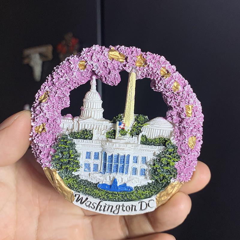 3D Городские Магниты-Сувениры для Путешествий: Европейский и Глобальный Регионы