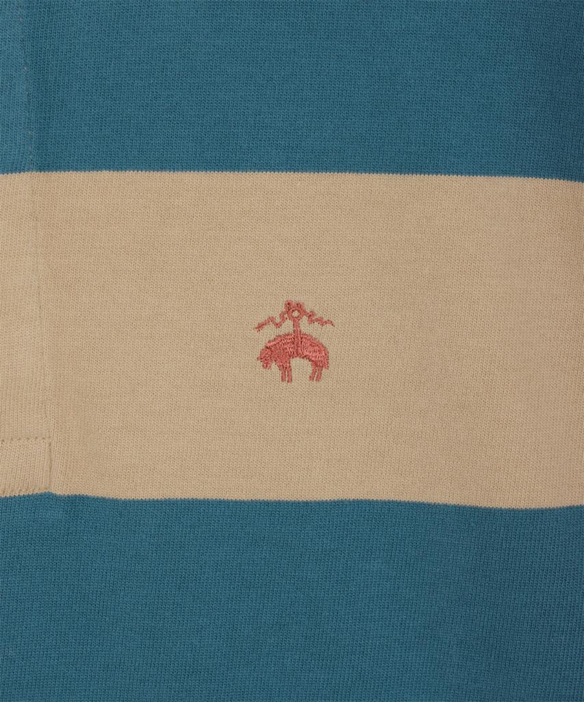 BROOKS BROTHERS Bold Stripe Rugby Shirt (Blue) (Bbntmmg301)