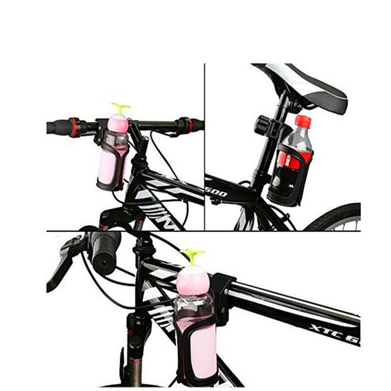 Adjustable Stroller Water Bottle Holder - 360° Rotating Bike Cage for Stroller Accessories Cup Holders 5