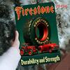 Винтажный металлический плакат шин Firestone, настенное искусство, декор для гаража