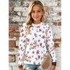 Kids Crew Neck Long Sleeve T‑Shirt, Kids Fun Style 3D Print Casual Loose Halloween Party Daily Wear Tops for Children
