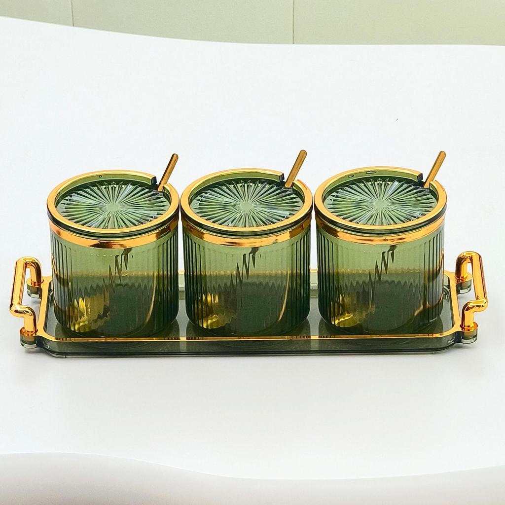 Изысканная банка для хранения приправ, европейская легкая роскошь, 3 рамки, 4 рамки, бытовая, кухонная