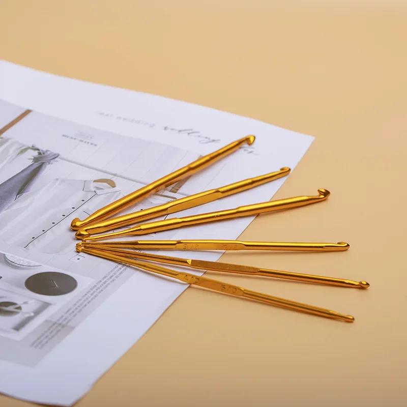 Двухголовочный крючок для вязания и шитья из алюминиевого сплава DIY Пряжа Одежда Инструменты для вязания Крючки для вязания Рукоделие