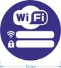 Information Sticker - Free Wifi Blue 20