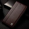 Flip Case for XIAOMI Redmi Note 13 Note13 Pro Plus 4G 5G Luxury Cowhide Genuine Leather Wallet Cases Napa Grid Magnetic Covers