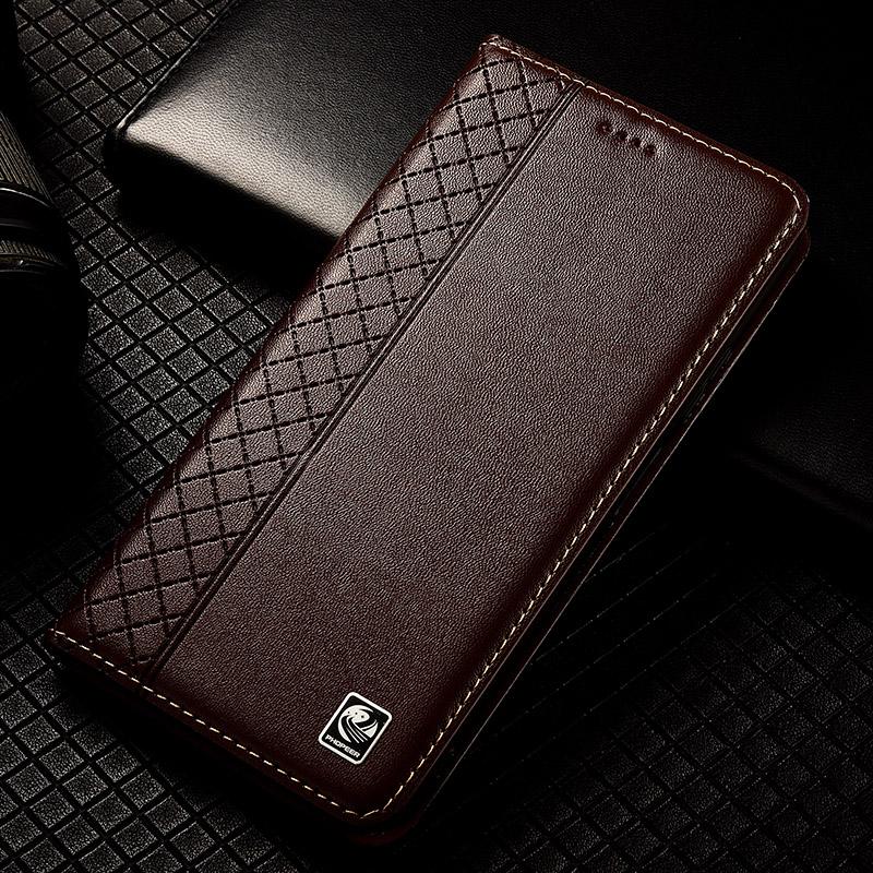 Flip Case for XIAOMI Redmi Note 13 Note13 Pro Plus 4G 5G Luxury Cowhide Genuine Leather Wallet Cases Napa Grid Magnetic Covers
