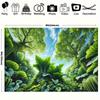 2D Giant Leaves Jungle Backdrop Photography Background Banner