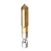 3 Pcs 5 Flutes HSS Industrial Countersink Drill Bit Set Quick Change Bit 1/4 in Hex Shank Chamfer Chamfering Cutter tool