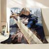 Game F Fate G Grand O Order  Flannel  Blanket Suitable for Sofa Living Room Bedroom