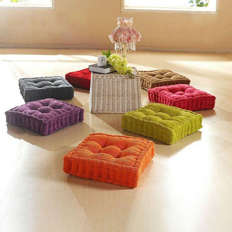 Luxurious 19-inch Patio Tatami Meditation Mat With Comfortable Plush Cushioning
