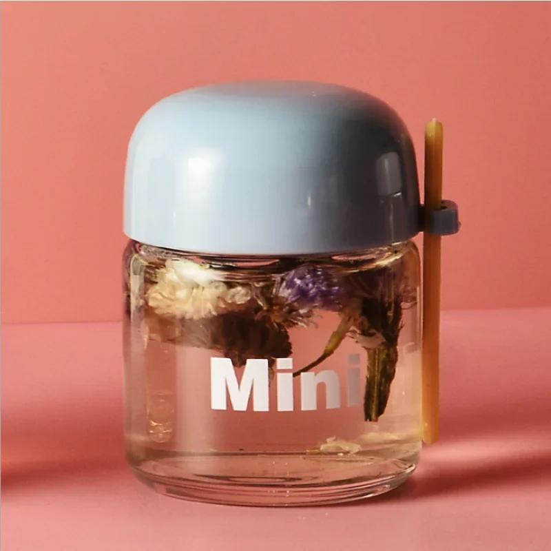 Портативные мини-бутылки для воды из стекла объемом 150 мл, симпатичные мини-термостойкие стаканчики для воды для детей, студенческие питьевые бутылки с ручными веревочными стаканчиками