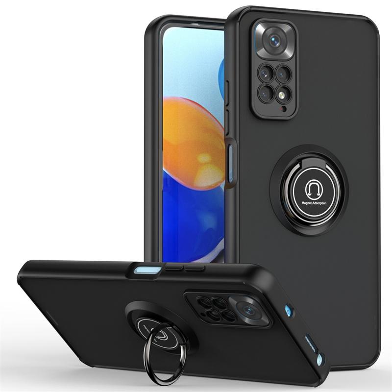 Для Xiaomi Redmi Note 11 11S чехол магнитное кольцо подставка держатель бронированный чехол для телефона для Redmi Note11 11E Pro 11Pro жесткий чехол для ПК задняя крышка