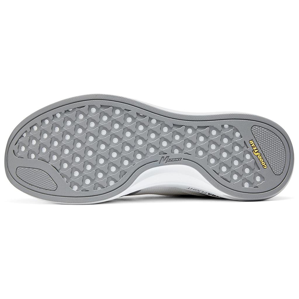 Skechers Go Run Pulse Мягкая подошва Удобная Сетчатая Кожаная Амортизирующая Прочная Низкие Кроссовки для бега Мужские кроссовки Белый Серый 220539-WGY