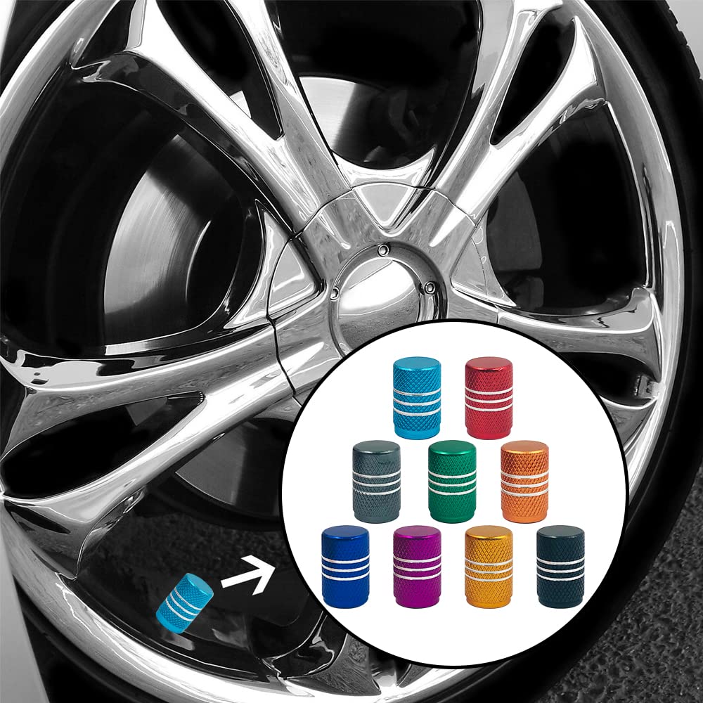 36 шт. колпачок для вентиля шины, алюминиевый колпачок для вентиля шины FineGood, универсальный колпачок для вентиля шины для автомобилей, велосипедов, грузовиков, внедорожников, мотоциклов