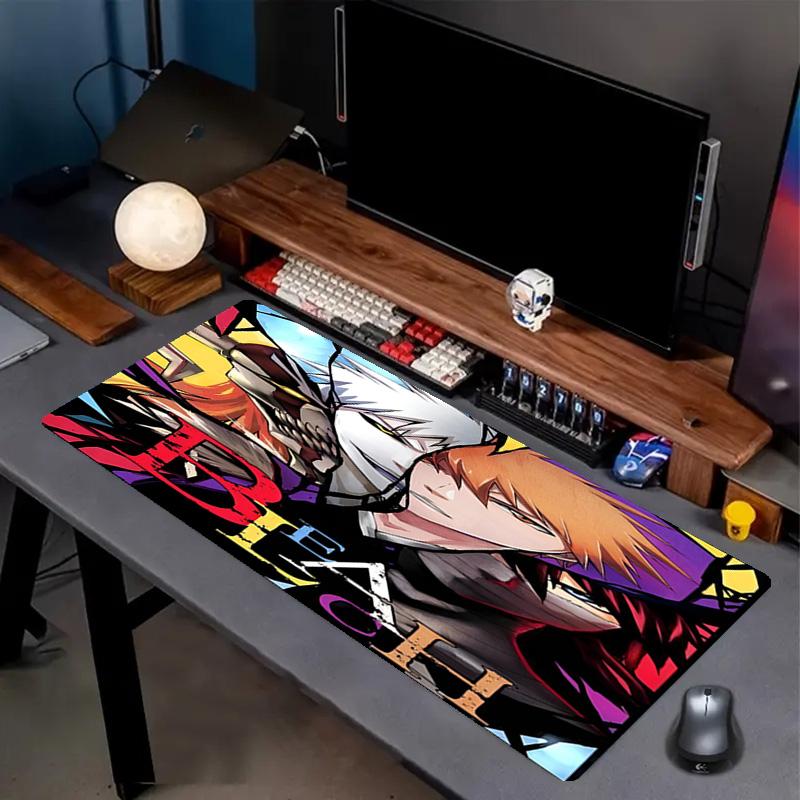 BLEACH Print Mouse Pad, Anti‑Slip Desktop keyboard Mat, for PC Laptop Gaming Working Daily Use, Cool Festival Surprise Gift