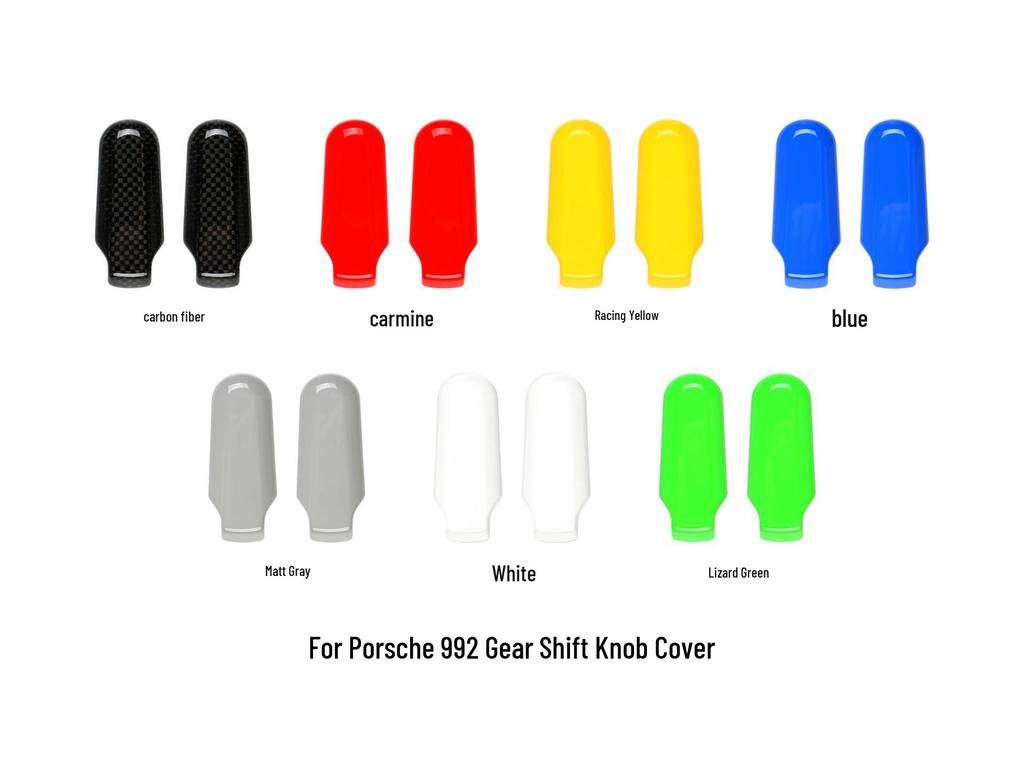 Накладка на ручку переключения передач из углеродного волокна для Porsche 911 (992) - Подходит для моделей 19-23.