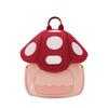 Рюкзак в форме гриба, с принтом, школьный, сумка из кожаного материала, подарок для детей
