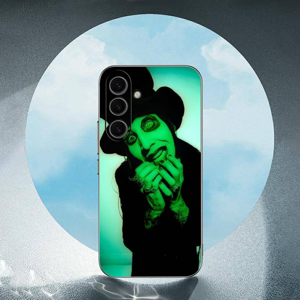 M-Мэрилин М-Мэнсон Для Samsung Galaxy S23 S24 S25 Ultra S22 Plus S21 Черный Мягкий Чехол Водонепроницаемый Мягкий Чехол