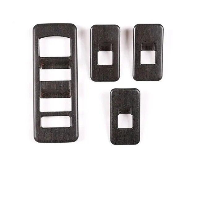 4Pcs/Set Car Window Glasses Lift Switch Button Frame Cover Trim Fit For Land Rover Discovery 5 LR5 L462 2017-20 Auto Accessories