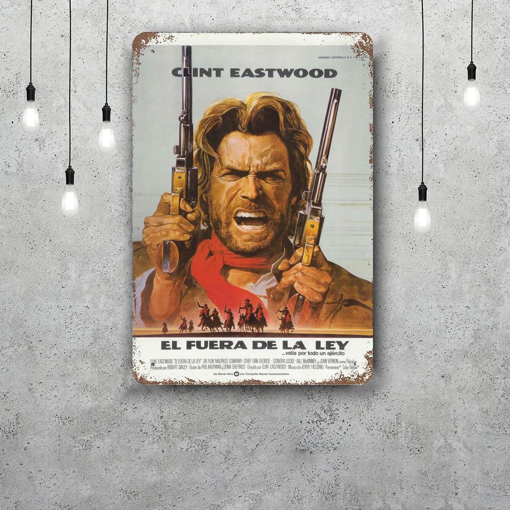 Clint Eastwood Metal Signs wall decor Vintage Tin Signs Captain Metal Poster Decor for Bar Pub Club Wall Decoration