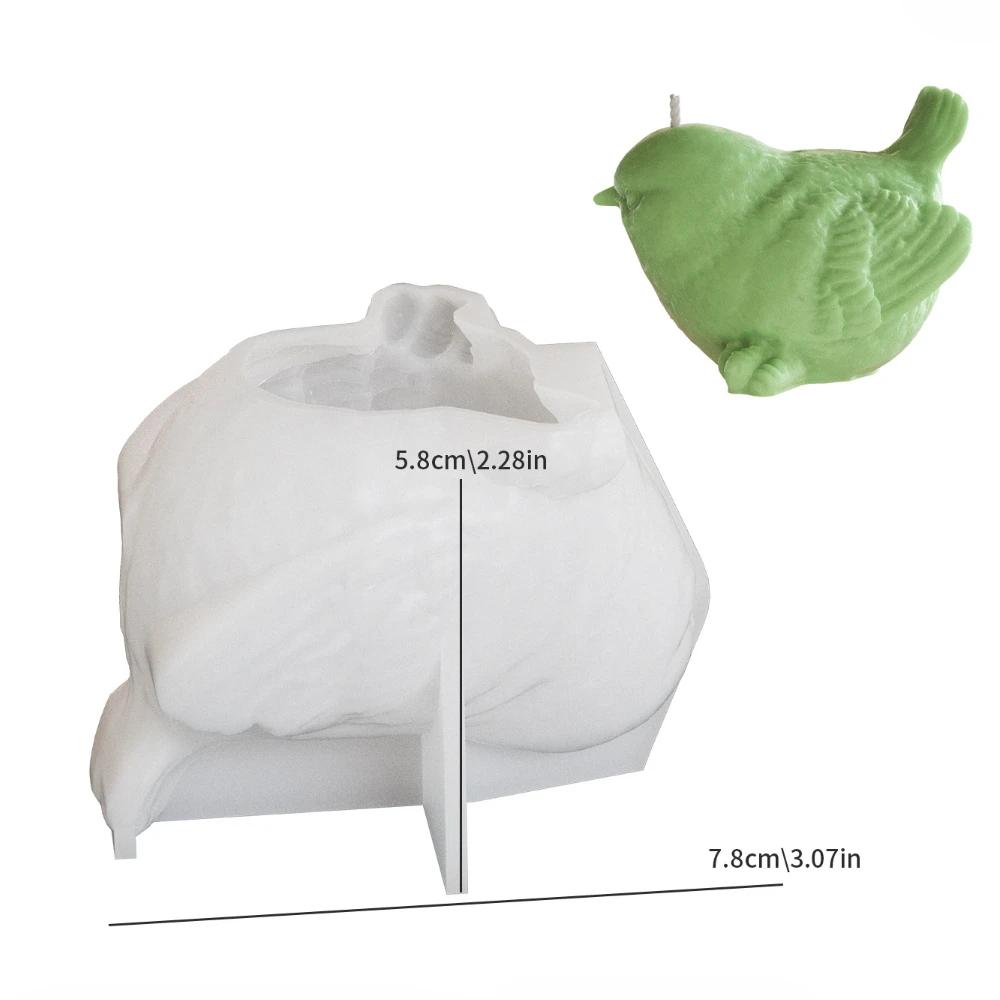 3D рельефная свеча с ароматом птицы силиконовые формы прекрасная картина с животными гипсовые формы инструменты для изготовления свечей в виде крыла воробья домашний декор