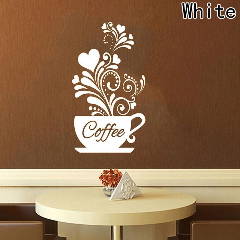 Сделай сам, наклейки на стену, наклейка на чашку кофе, украшение на стену, съемный домашний кухонный художественный декор, W