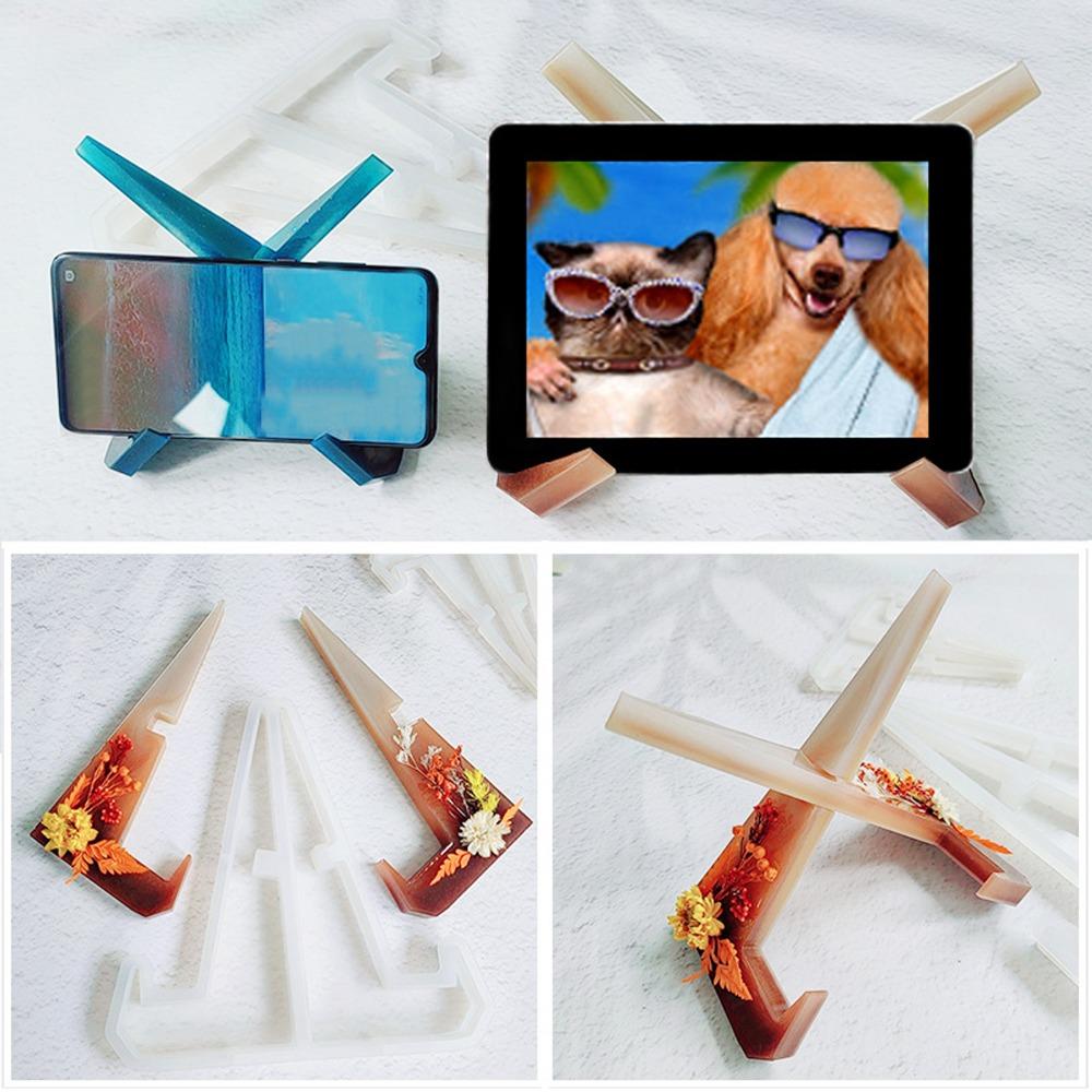 DIY Plate Display Stand Resilience Resin Mould Resin Casting Mould Silicone Mould Office Use