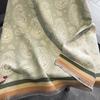 Зимний новый высококачественный зеленый шарф-шаль из имитации кашемира кешью двойного назначения двухсторонний теплый студенческий шарф