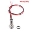 P67 Waterproof 6mm Led Metal Warning Indicator Light 3v 5v 6v 12v 24v 220v