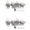 Stainless Steel F-type Door Lock Brushed Silver Door Lock Fashion Door Bolt  Cabinet