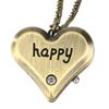 Antique Bronze Cute Lovely Vintage Key Shape Quartz Pocket Watch Buckle Necklace Gift Wall Chart FOB Pendant Clock Collectibles