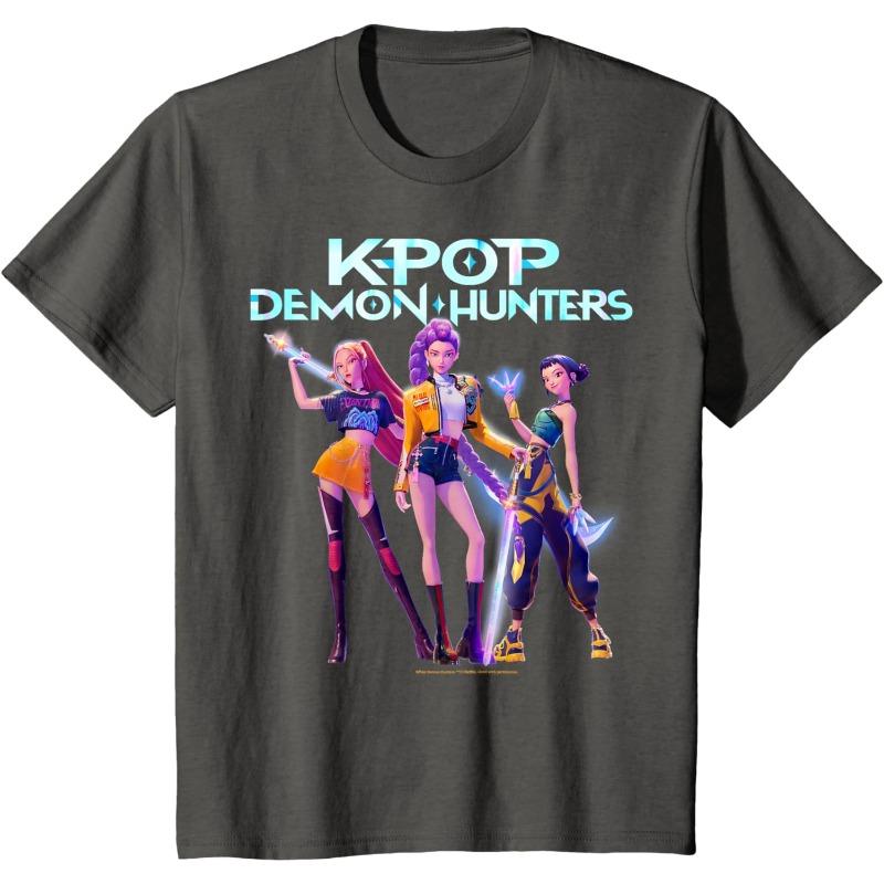 Kpop Охотники на демонов Охотник за душами Герои Поза Групповое фото Мужская футболка