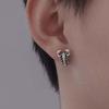 Vintage Silver Color Scorpion Stud Earrings For Women Men Punk Hip Hop Metal Animal Piercing Earrings Jewelry Accessories
