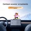 Скейтбординг Медведь Автомобиль Орнамент Мультяшная Форма Яркие выражения Забавный Конькобежец Медведь Украшение Приборной Панели Автомобиля