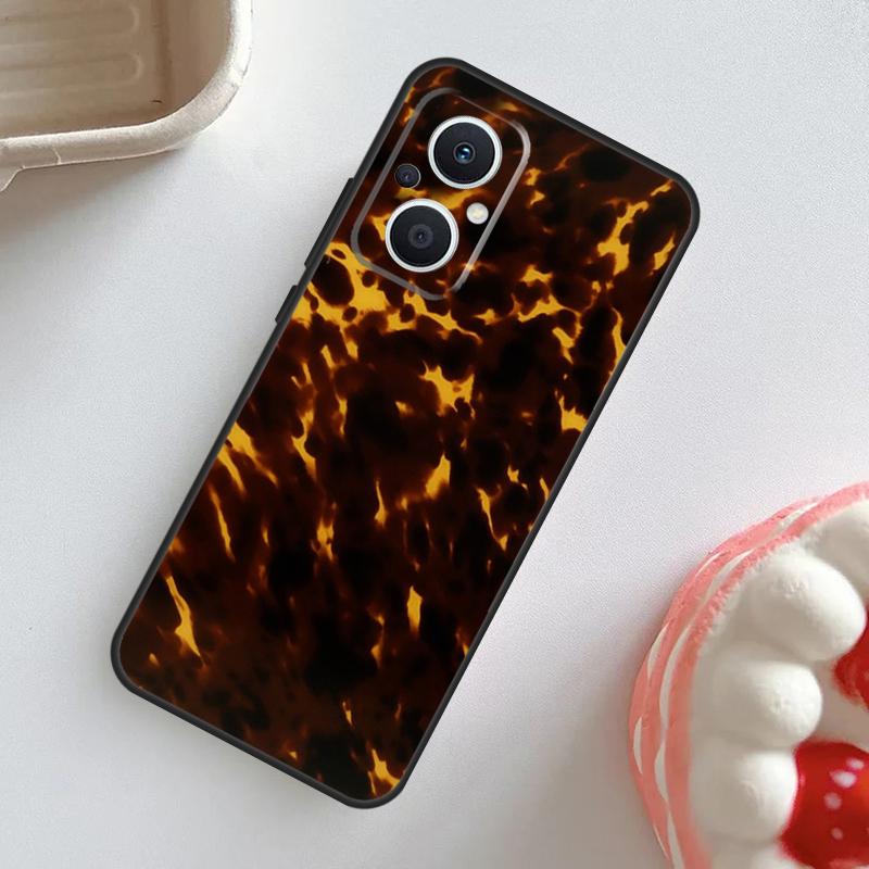 Чехол с узором под черепаховый панцирь для OPPO Reno 11F 8T 4Z 5Z 4 6 7 8 5 Lite 10 Pro OPPO Find X2 X3 Lite X5 X6 Pro