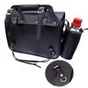 Xross Cross Single Saddlebag Side Bag Black with Bottle Holder and Rain Expanded Capacity XC-012W Cover,