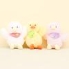 Cute White Duck Plush Keychain Sweet Duck Doll Soft Bag Ornament For Couples