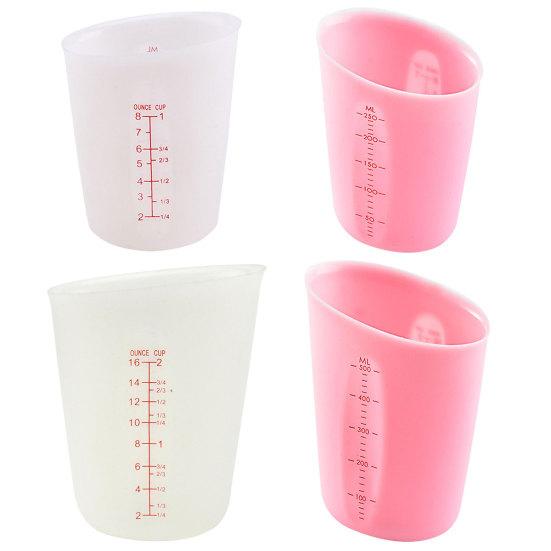 Многоразовый мерный стакан 250/500 мл с круглым горлышком, легко чистится своими руками