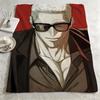 art SShut Linee Throw Warm Soft Flannel Blanket Multiuse for Sofa Bed Camping Travel Nap