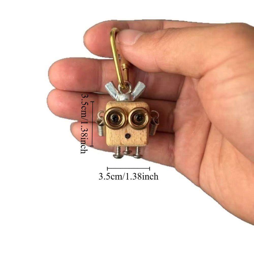 New Robot Pendant Gold Color Robot Keychain Aesthetic Choker Pendant Home