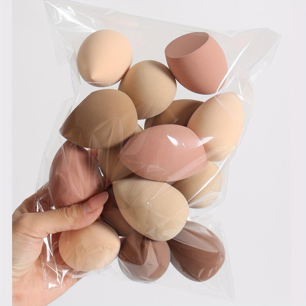 Набор из 5/10 шт. губок для макияжа Ombre, Веганские, без латекса, Мягкие блендеры, Двойное использование для жидкой и пудровой основы, Компактный размер, Для всех типов кожи