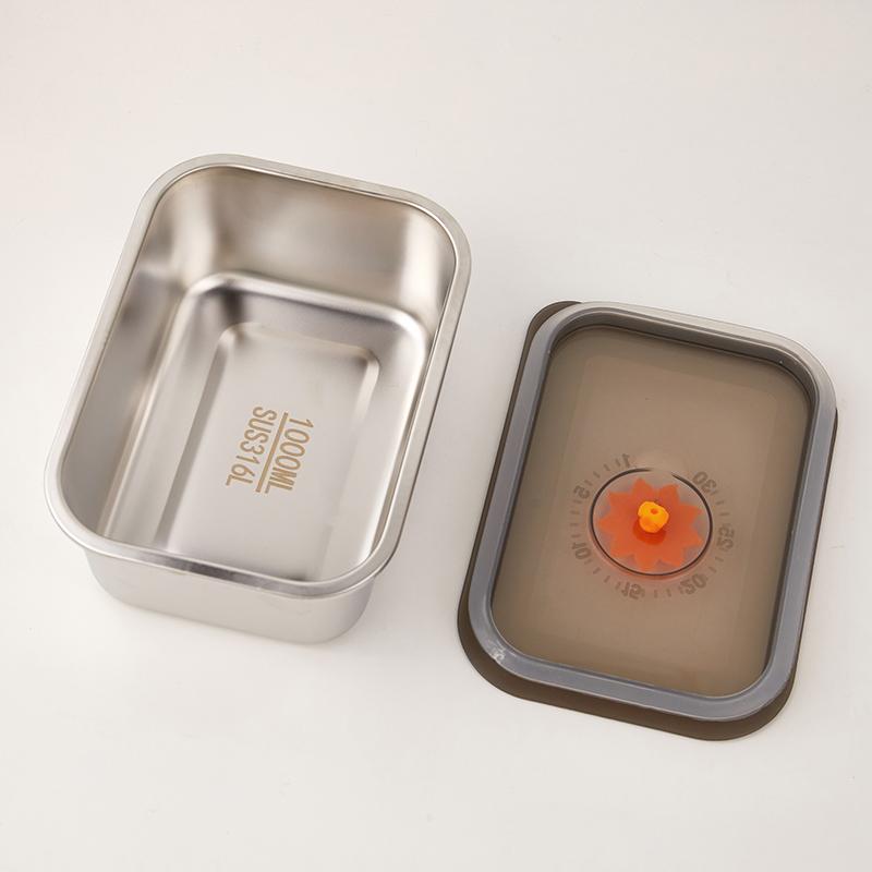 3/2/1/0,6 л нержавеющая сталь холодильник ящик для хранения продуктов с пластиковой крышкой готовить еду свежесть сохранение коробка пикник коробка