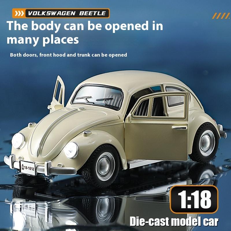 Масштаб 1/18 Beetle 1955 литой под давлением классическая модель серии Sound and Light подарок на день рождения