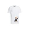 Originals Trefoil Cartoon Animal Print Short Sleeve T-Shirt Men Tops White H49575