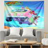 Zig & Sharko Print Tapestry, Backdrop, Easy Setup, Ideal for Bedroom, Office & Living Room, with Aesthetic Wall Hanging Decor.