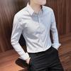 Striped Shirt New Men's Business Long-sleeved Slim Korean Version Spring Summer Long Sleeved Casual Shirt