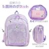 Unicorn Kids Backpack for Girls Milky Way Pattern Backpack Sack Ribbon for Going To Kindergarten or School [Mother Garden] [Large Size] Children's