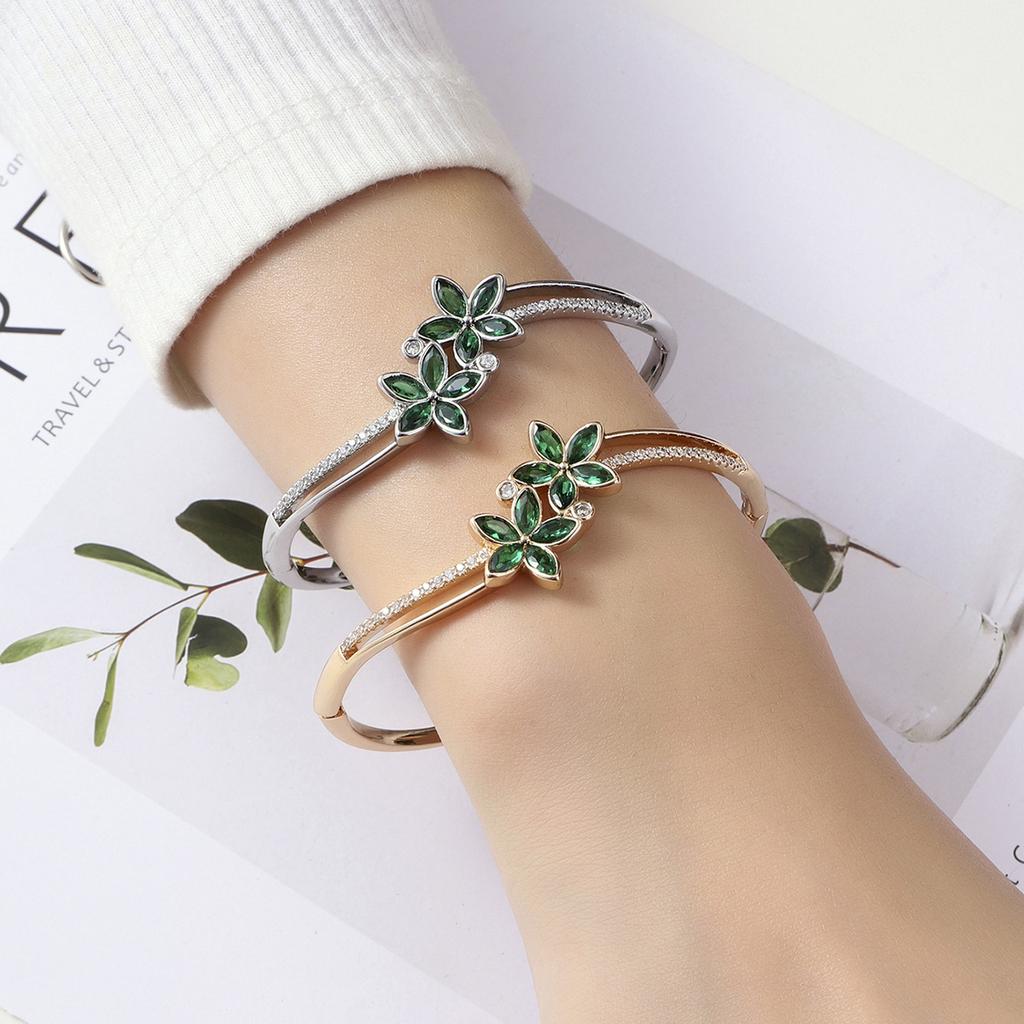 Smart Beating Heart Zircon Bracelet Fashionable Simple Red Diamond Water Drop Bracelet Women's Light Luxury Bracelet