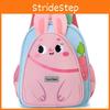 Bear Cartoon Pattern Cute Toddler Backpack With Nylon Fabric For Travel School